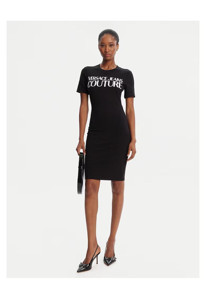 Versace Jeans Couture Ежедневна рокля черна - качествена изработка