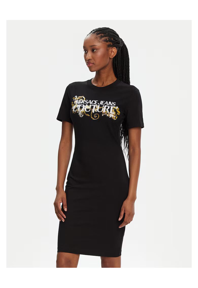 Versace Jeans Couture Ежедневна рокля - черна - лека материя