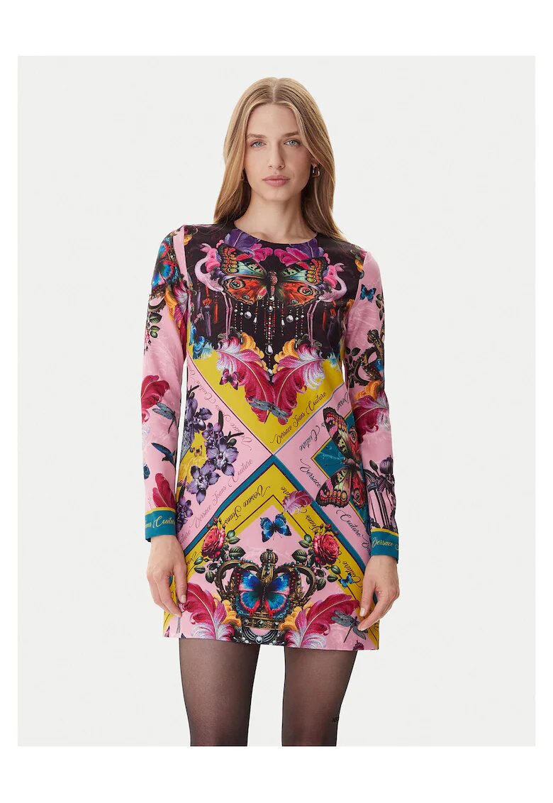 Versace Jeans Couture Ежедневна рокля - розов - цветен