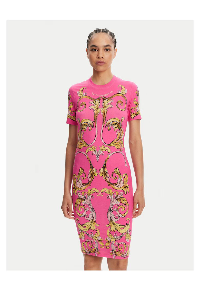 Versace Jeans Couture Ежедневна рокля розова - дамска