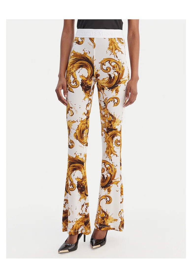 Versace Jeans Couture Клин - бял и жълт - вискоза