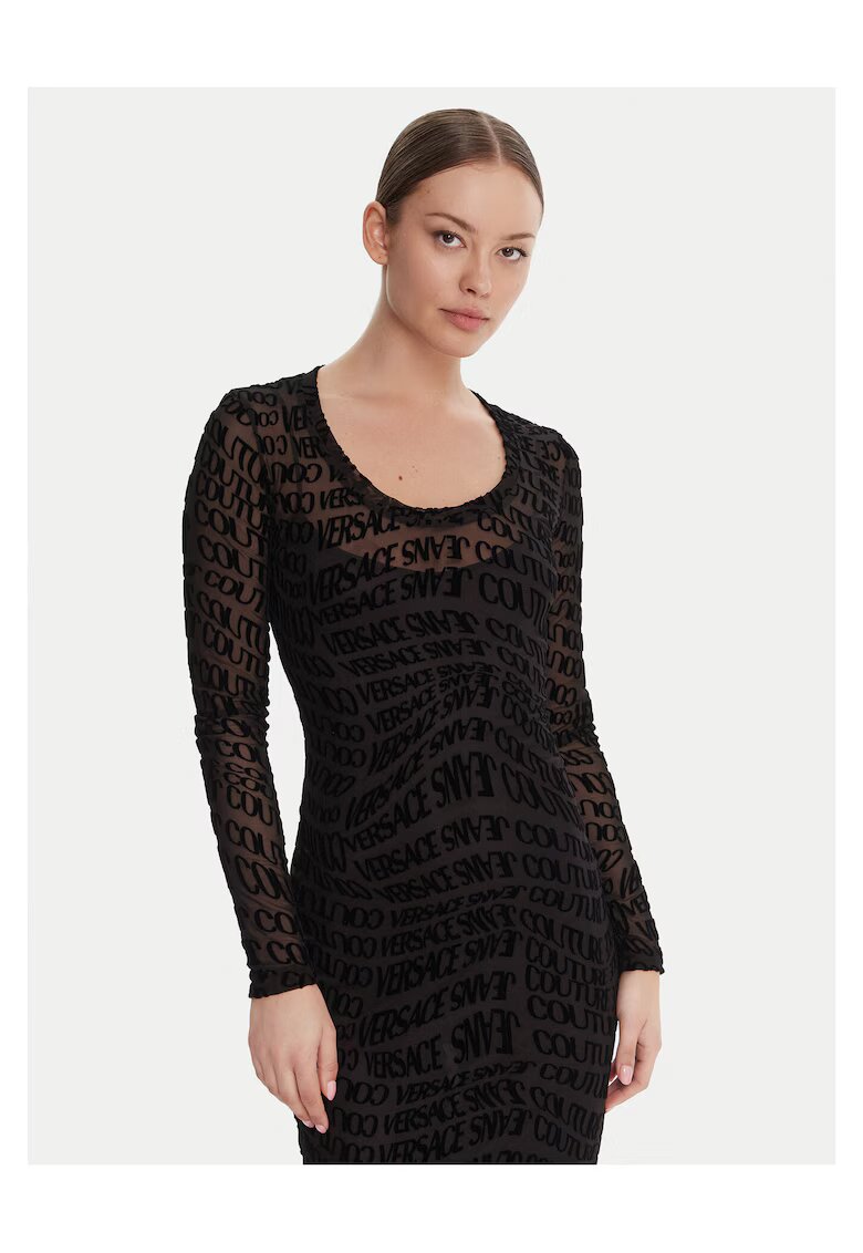Versace Jeans Couture Коктейлна рокля - черна