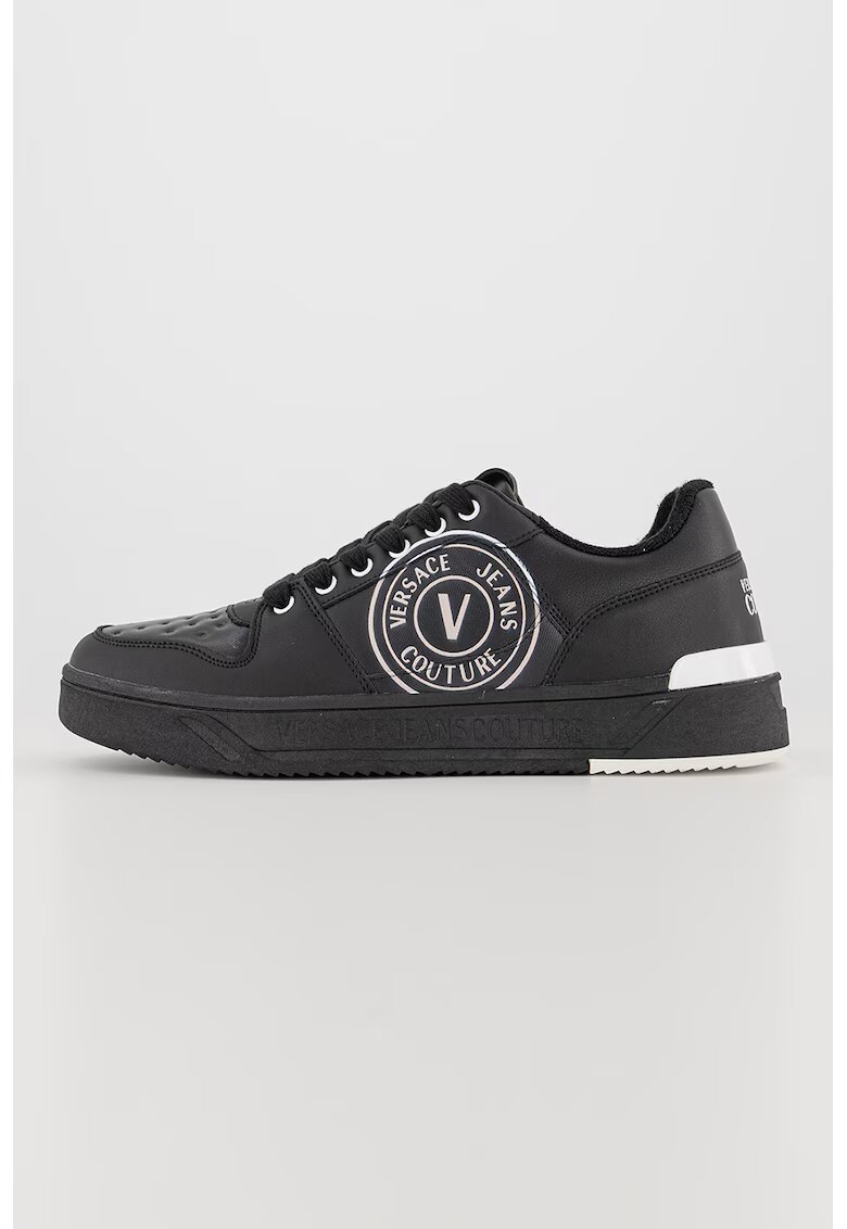 Versace Jeans Couture Кожени спортни обувки с лого