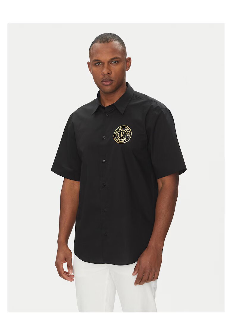 Versace Jeans Couture Мъжка риза черна - памук