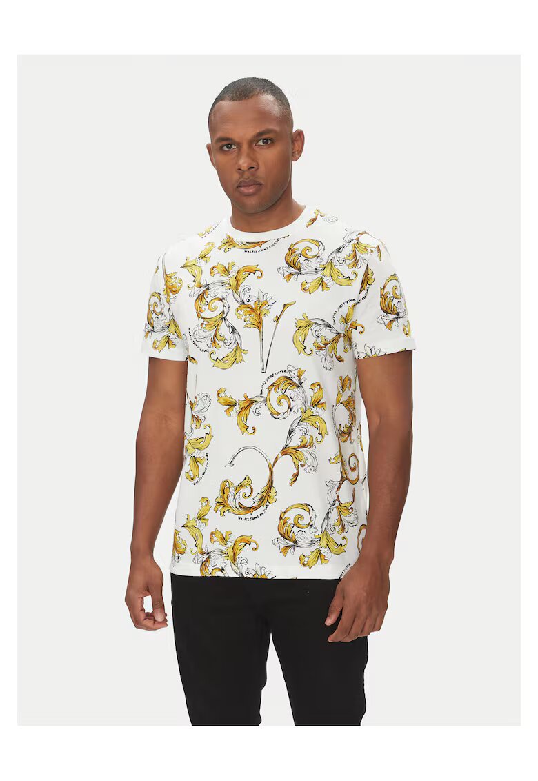 Versace Jeans Couture Мъжка тениска - бяла - от памук