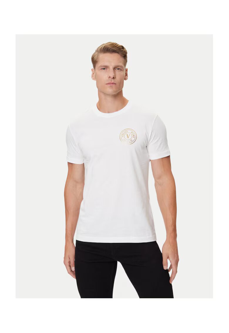 Versace Jeans Couture Мъжка тениска - бяла - памук