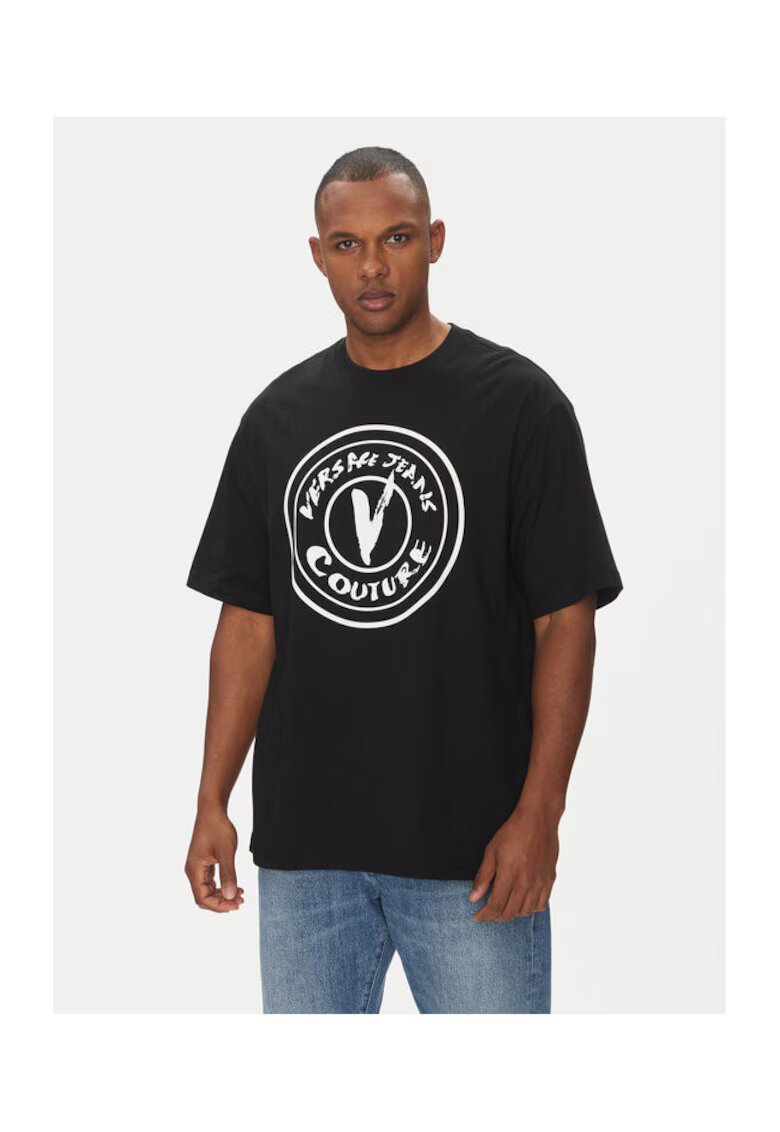 Versace Jeans Couture Мъжка тениска черна - памук