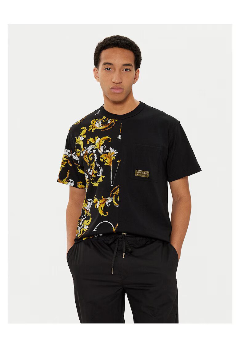Versace Jeans Couture Мъжка тениска черна - памук