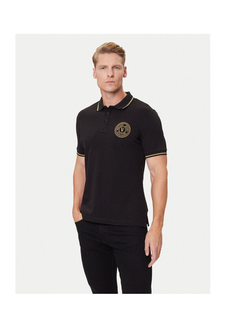 Versace Jeans Couture Мъжка тениска черна - памук