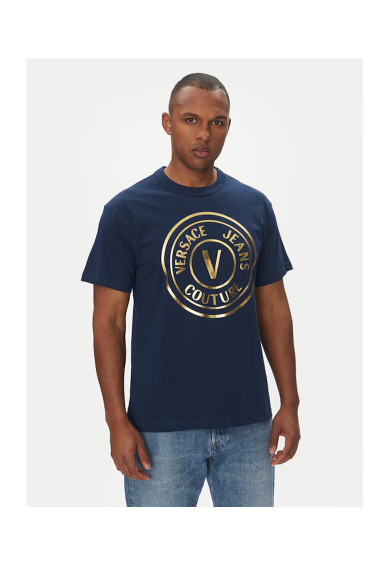 Versace Jeans Couture Мъжка тениска памук - синя