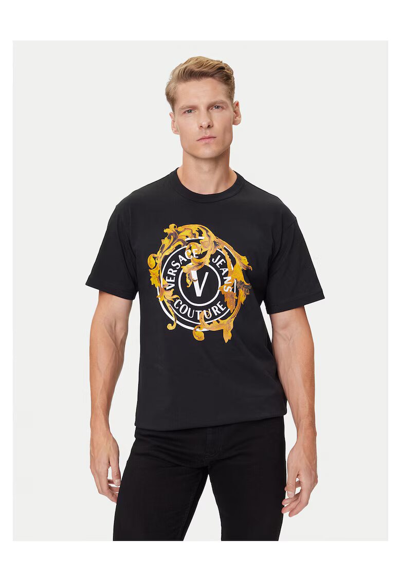 Versace Jeans Couture Мъжка тениска /жълт/бял - памук