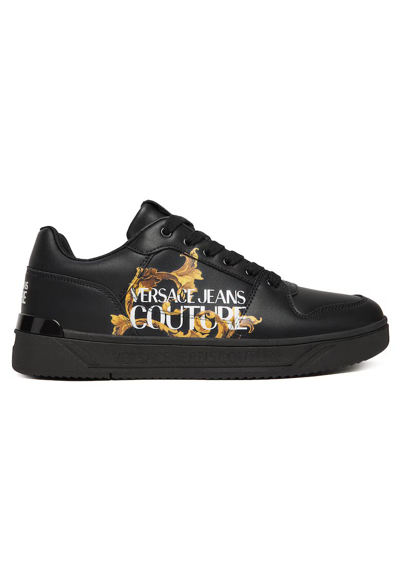 Versace Jeans Couture Мъжки кецове черни - екологична кожа - 79YA3SJ5