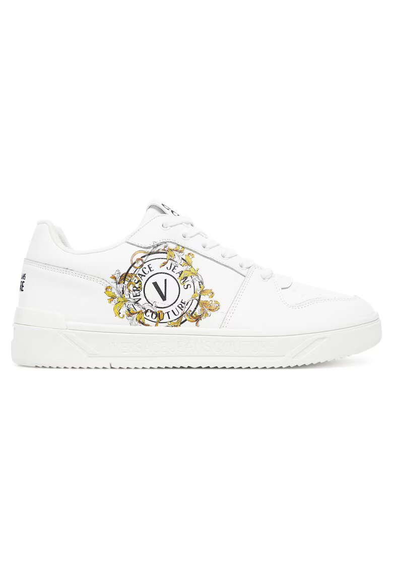 Versace Jeans Couture Мъжки кецове естествена кожа - бели - 78YA3SJ1