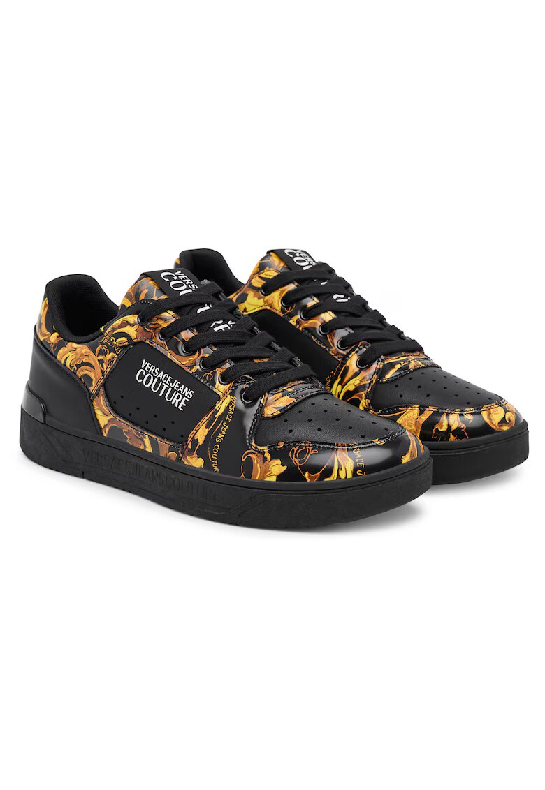Versace Jeans Couture Мъжки кецове естествена кожа - /златист
