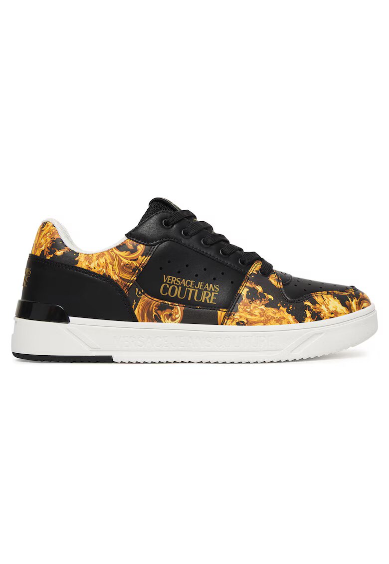 Versace Jeans Couture Мъжки кецове - естествена кожа - черно/златисто