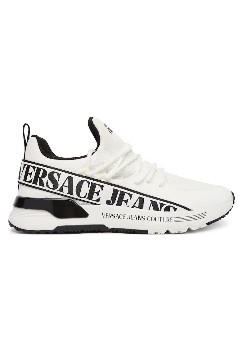 Versace Jeans Couture Мъжки кецове - текстил - бели - с лого