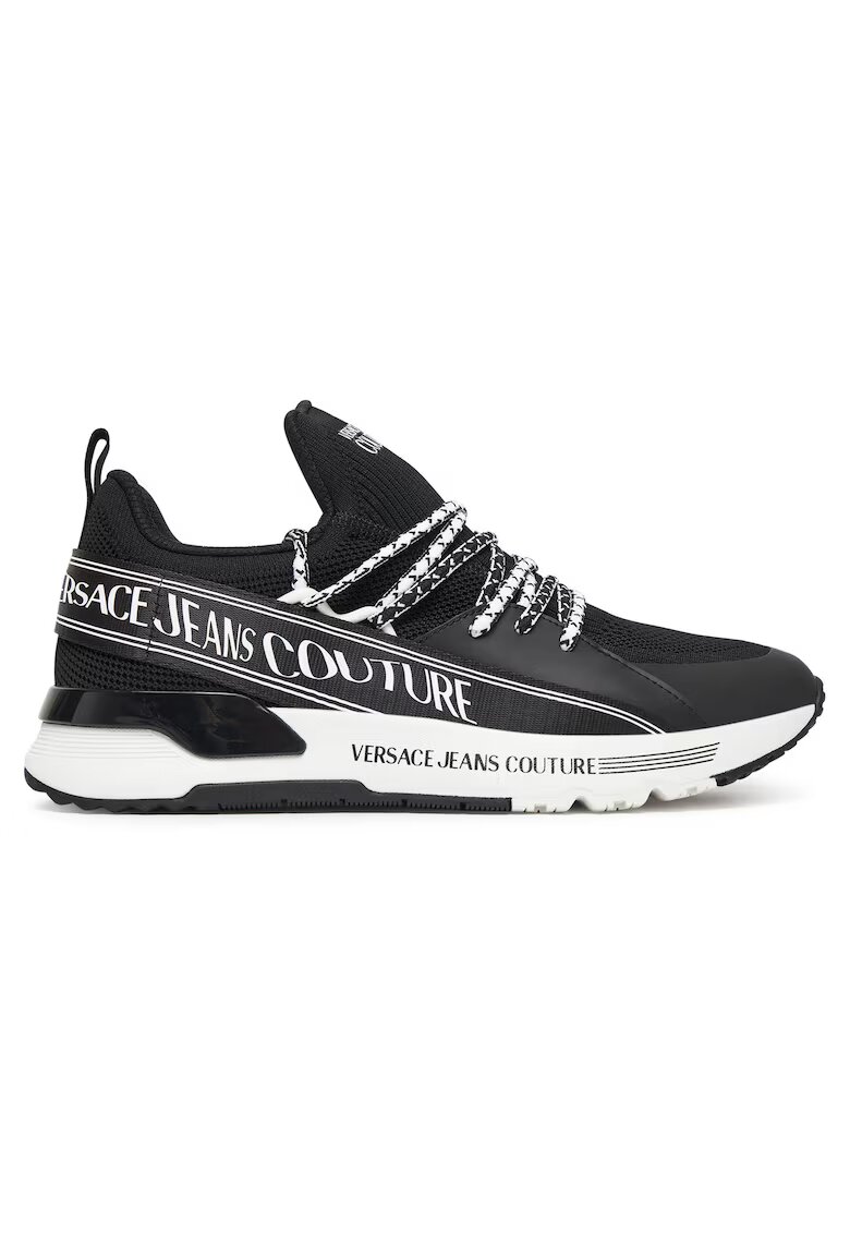 Versace Jeans Couture Мъжки маратонки черни - текстил - 79YA3SA3