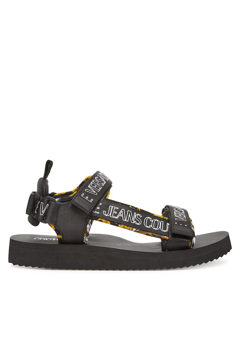 Versace Jeans Couture Мъжки сандали G89 78YA3S7B - черно/златисто - текстил
