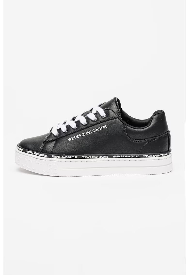 Versace Jeans Couture Спортни обувки Court еко кожа - Бял/Черен