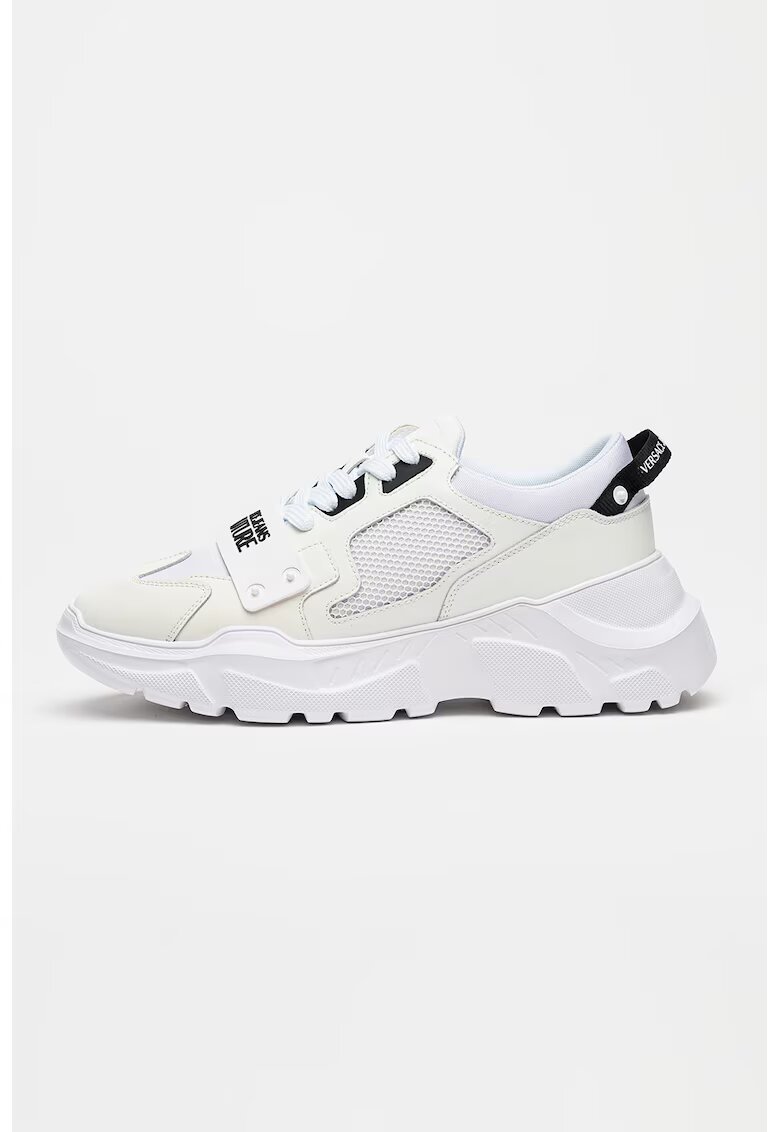 Versace Jeans Couture Спортни обувки от кожа Speedtrack с мрежа