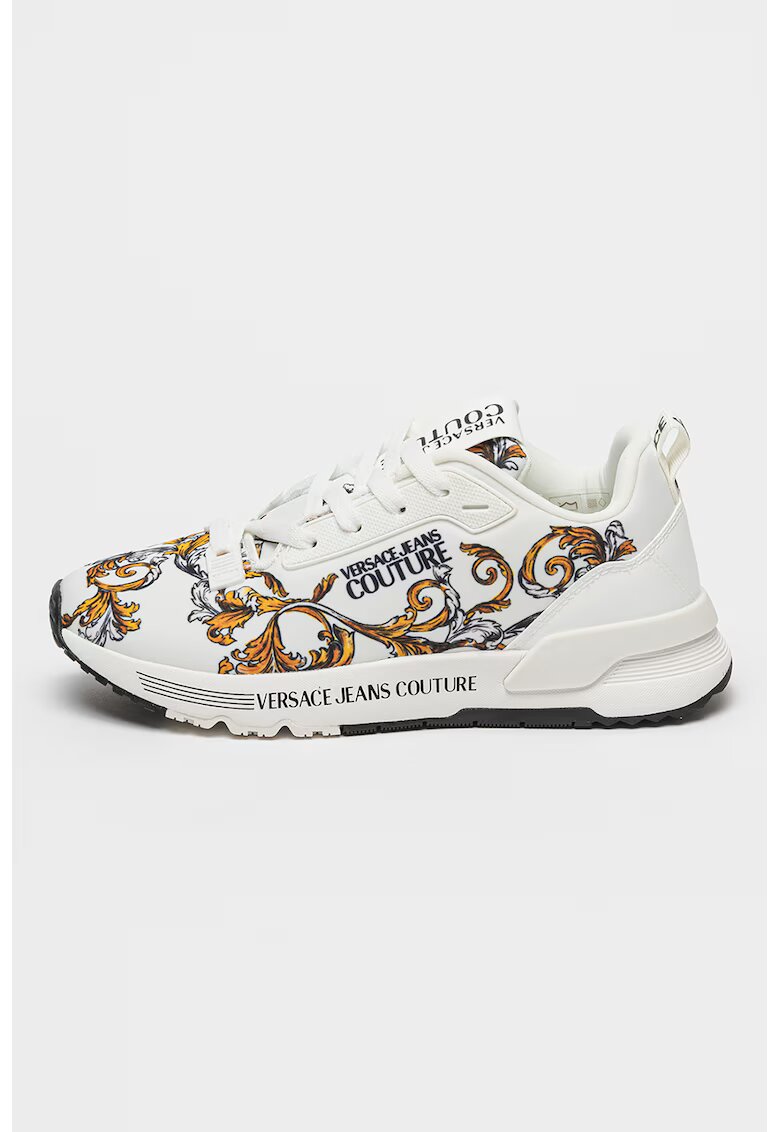 Versace Jeans Couture Спортни обувки с контрастно лого - Черен/Светлокафяв