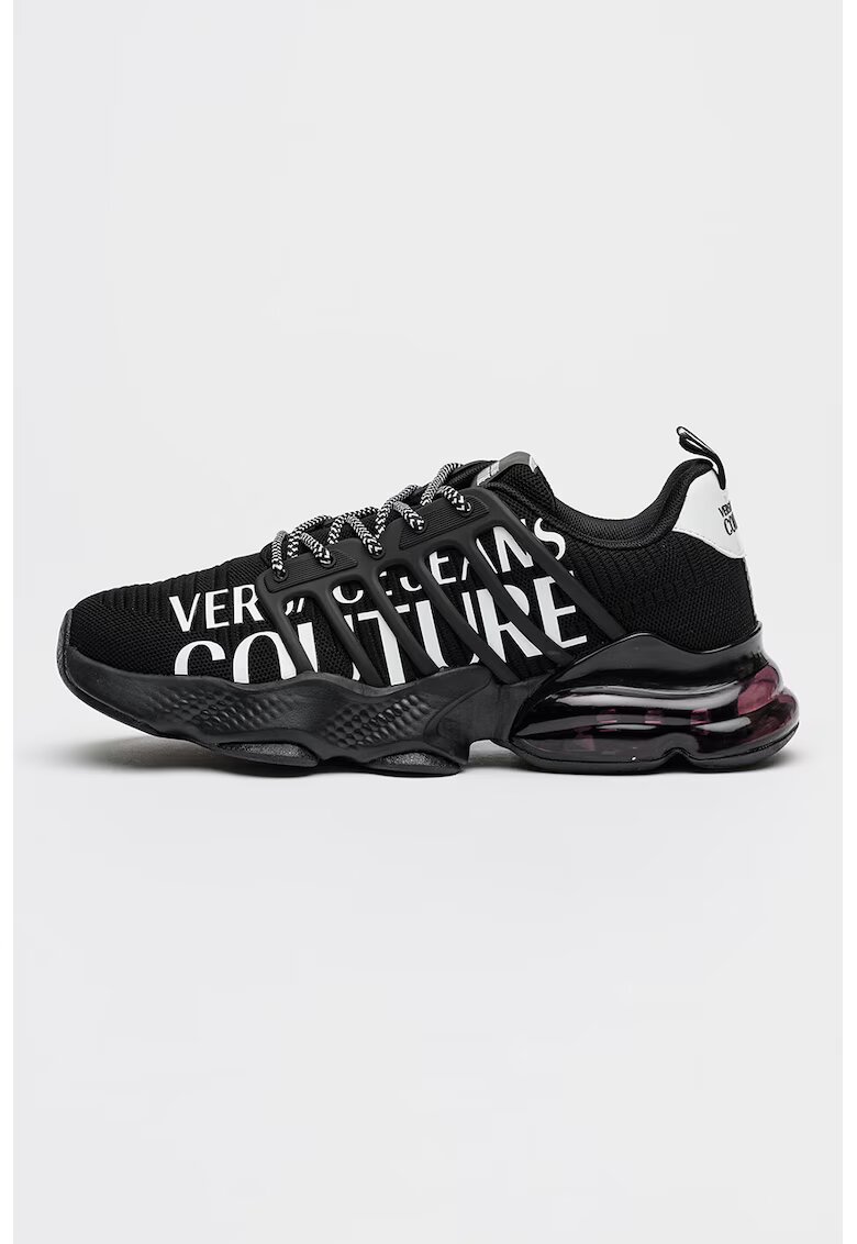 Versace Jeans Couture Спортни обувки с лого и плетен дизайн