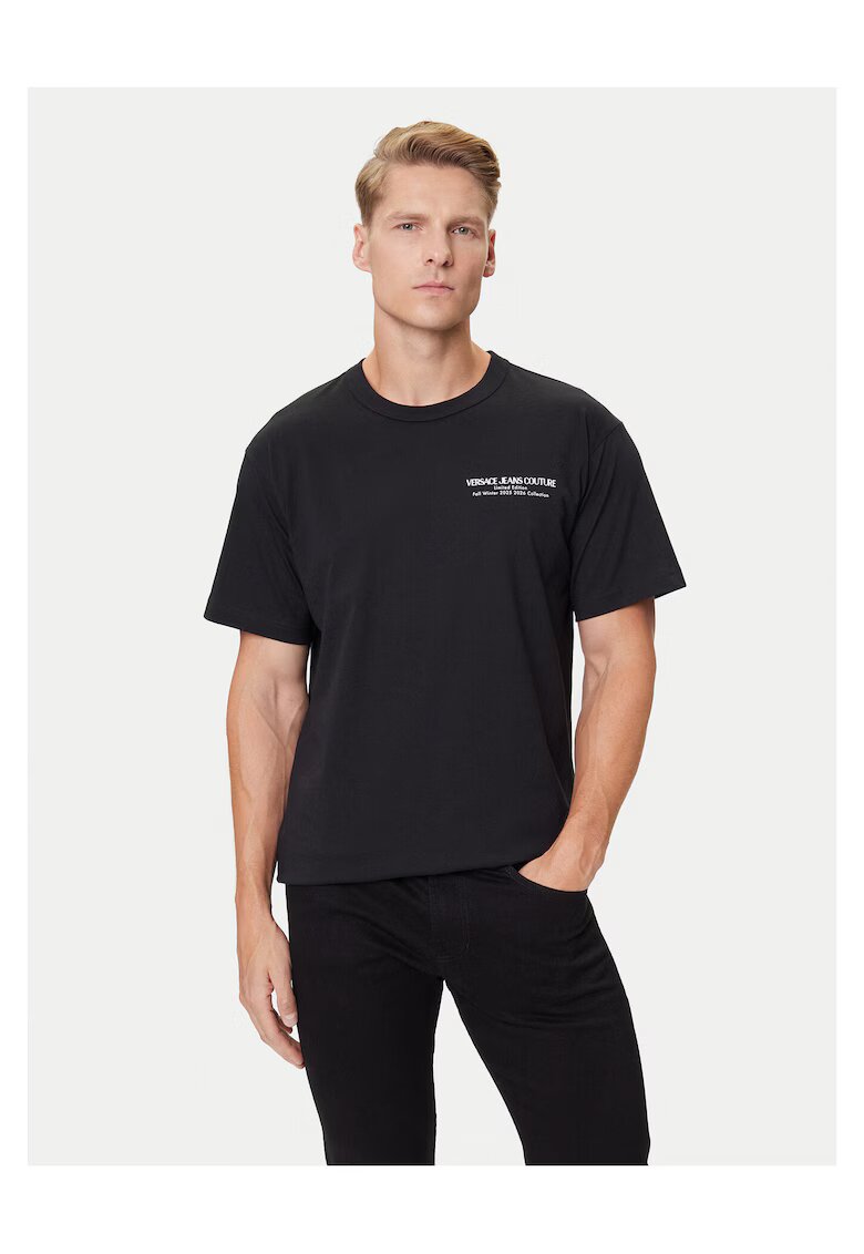 Versace Jeans Couture Тениска черна - памучна