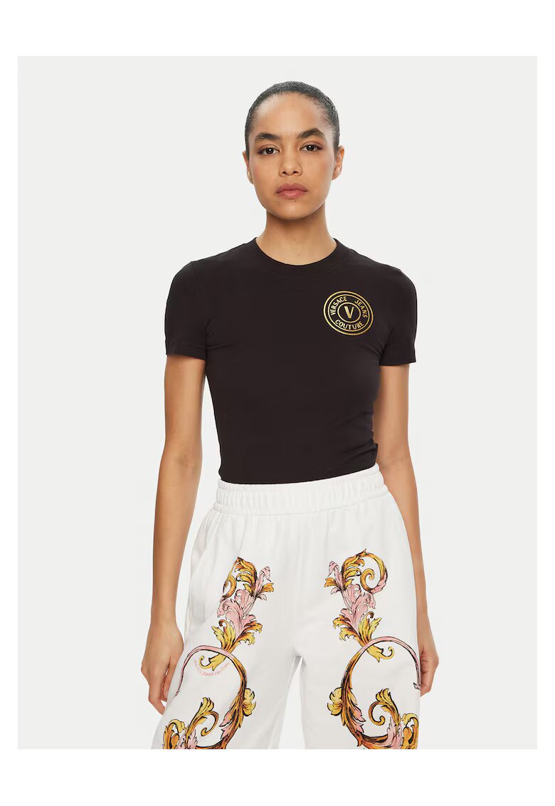 Versace Jeans Couture Тениска черна - златна - за жени