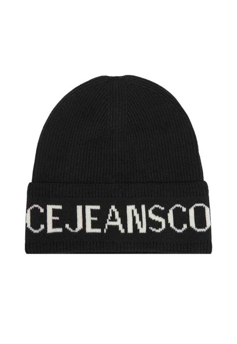 Versace Jeans Couture Унисекс шапка 899+003 Big Beanie - черна - стандартен размер