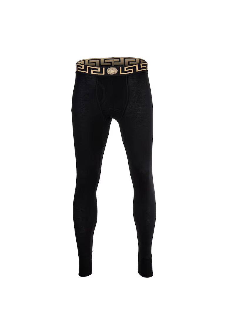 Versace Клин с лого на талията - Черен