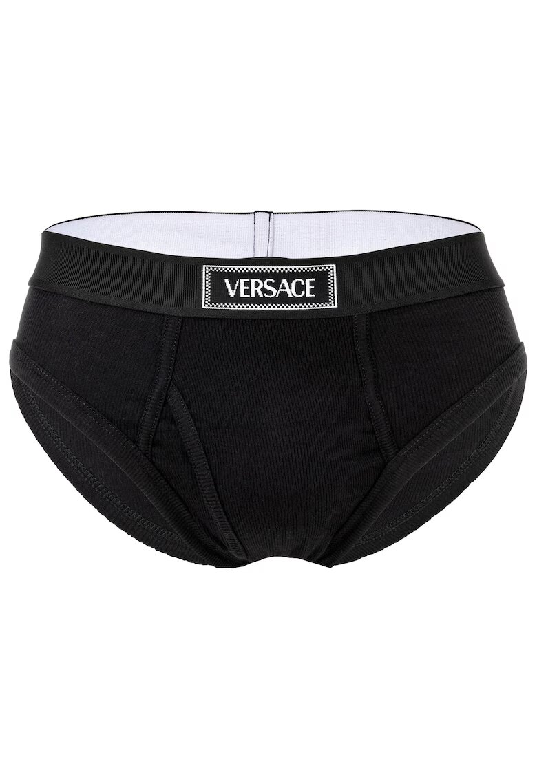 Versace Рипсени слипове с лого