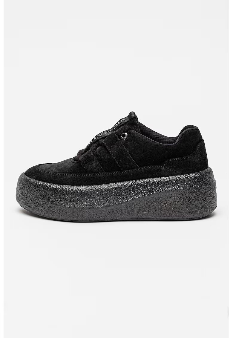 VIC MATIE Велурени спортни обувки Scarpa с равна платформа - Черен