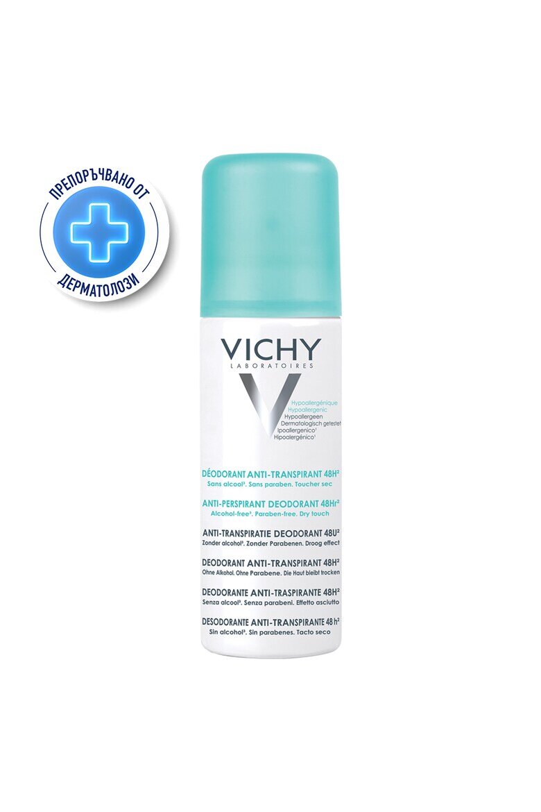 Vichy Дезодорант спрей против изпотяване без алкохол 48h 125 мл