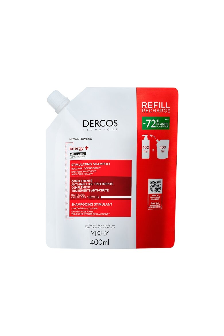 Vichy Шампоан против косопад Dercos Energising 0.4 l