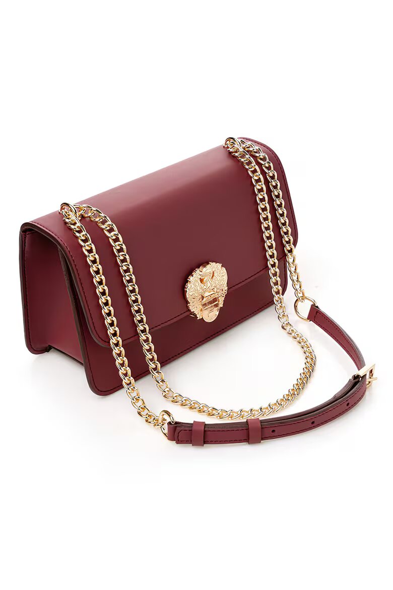 Vince Camuto Чанта от еко кожа с презрамка-верижка Тъмночервен