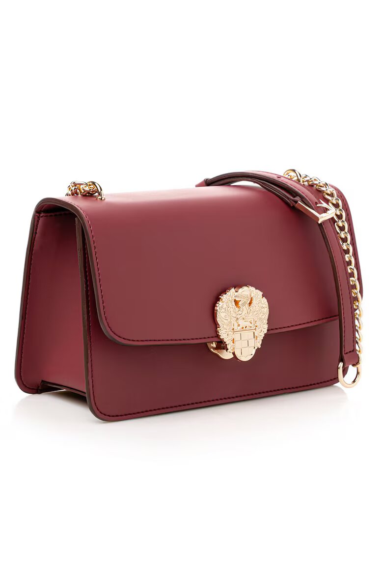 Vince Camuto Чанта от еко кожа с презрамка-верижка Тъмночервен