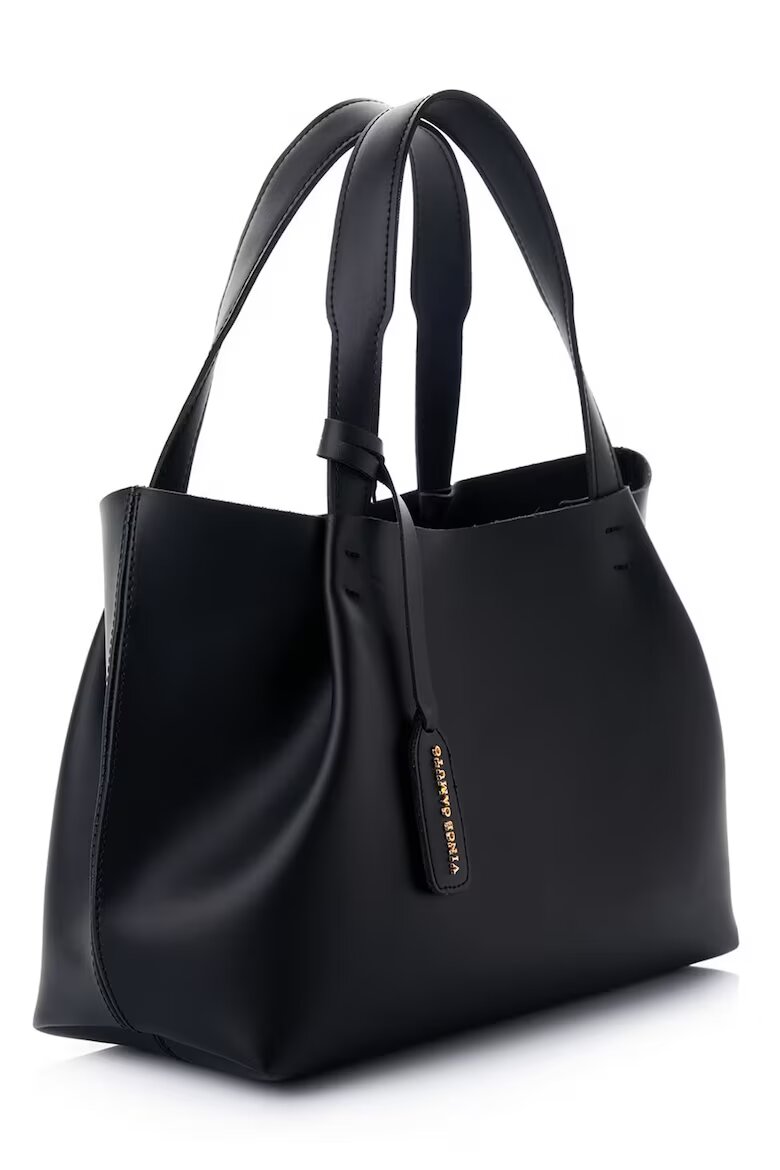 Vince Camuto Чанта Tote от еко кожа Черен