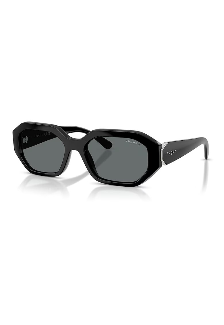 VOGUE EYEWEAR Квадратни слънчеви очила - Черен/Сребрист