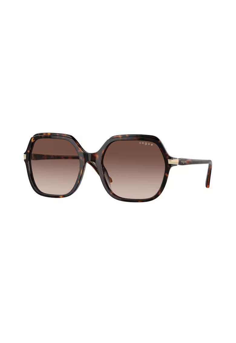 VOGUE EYEWEAR Квадратни слънчеви очила с градиента - Черен/Кафяв