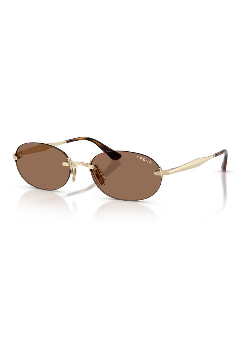 VOGUE EYEWEAR Овални слънчеви очила с метална рамка Златист