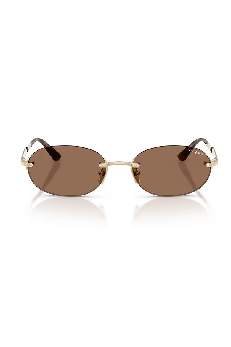 VOGUE EYEWEAR Овални слънчеви очила с метална рамка Златист