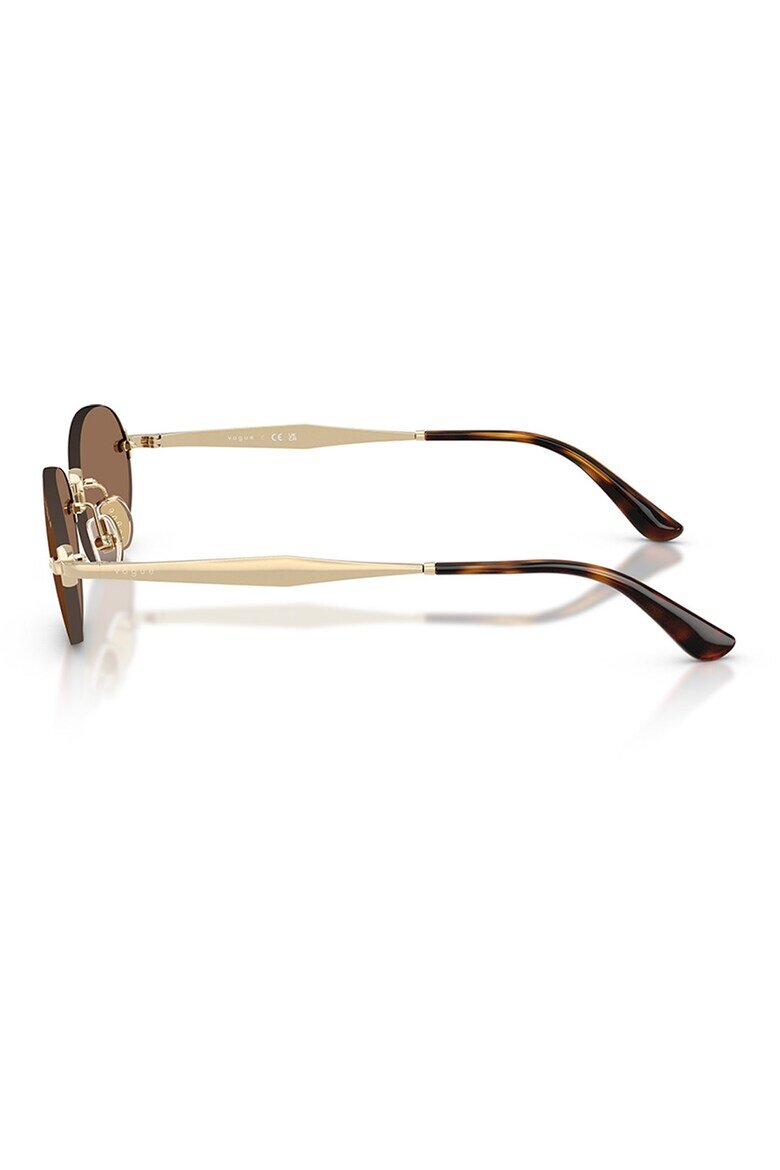 VOGUE EYEWEAR Овални слънчеви очила с метална рамка Златист