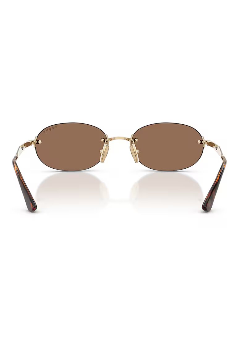 VOGUE EYEWEAR Овални слънчеви очила с метална рамка Златист