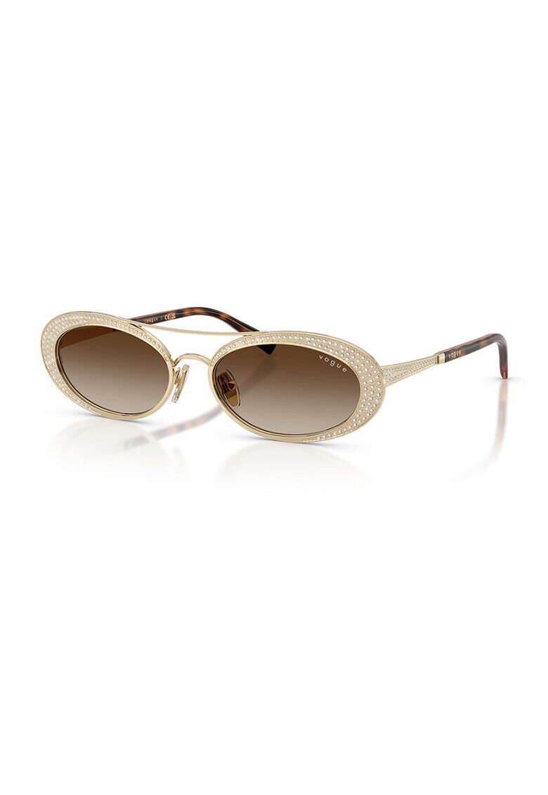 VOGUE EYEWEAR Овални слънчеви очила с метална рамка