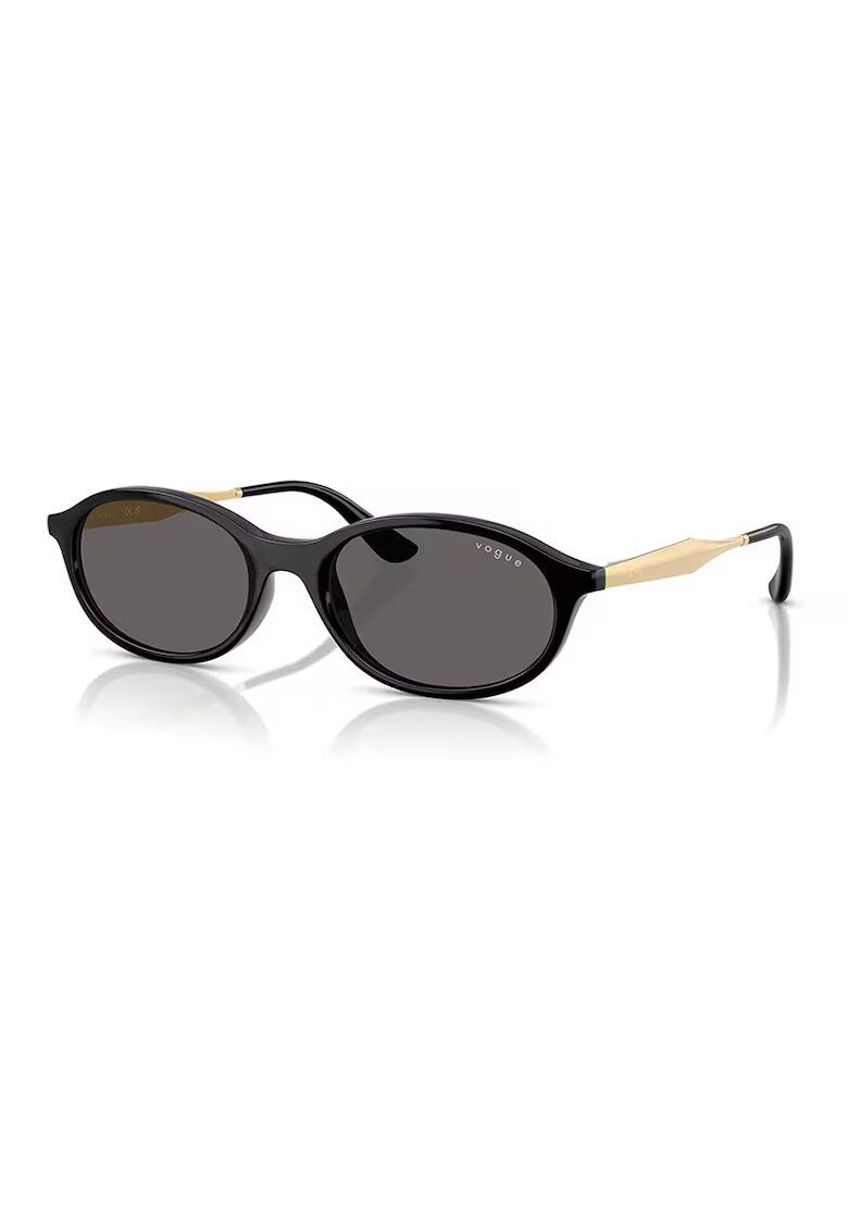 VOGUE EYEWEAR Овални слънчеви очила с поляризация - Светло сив/Прашно розово