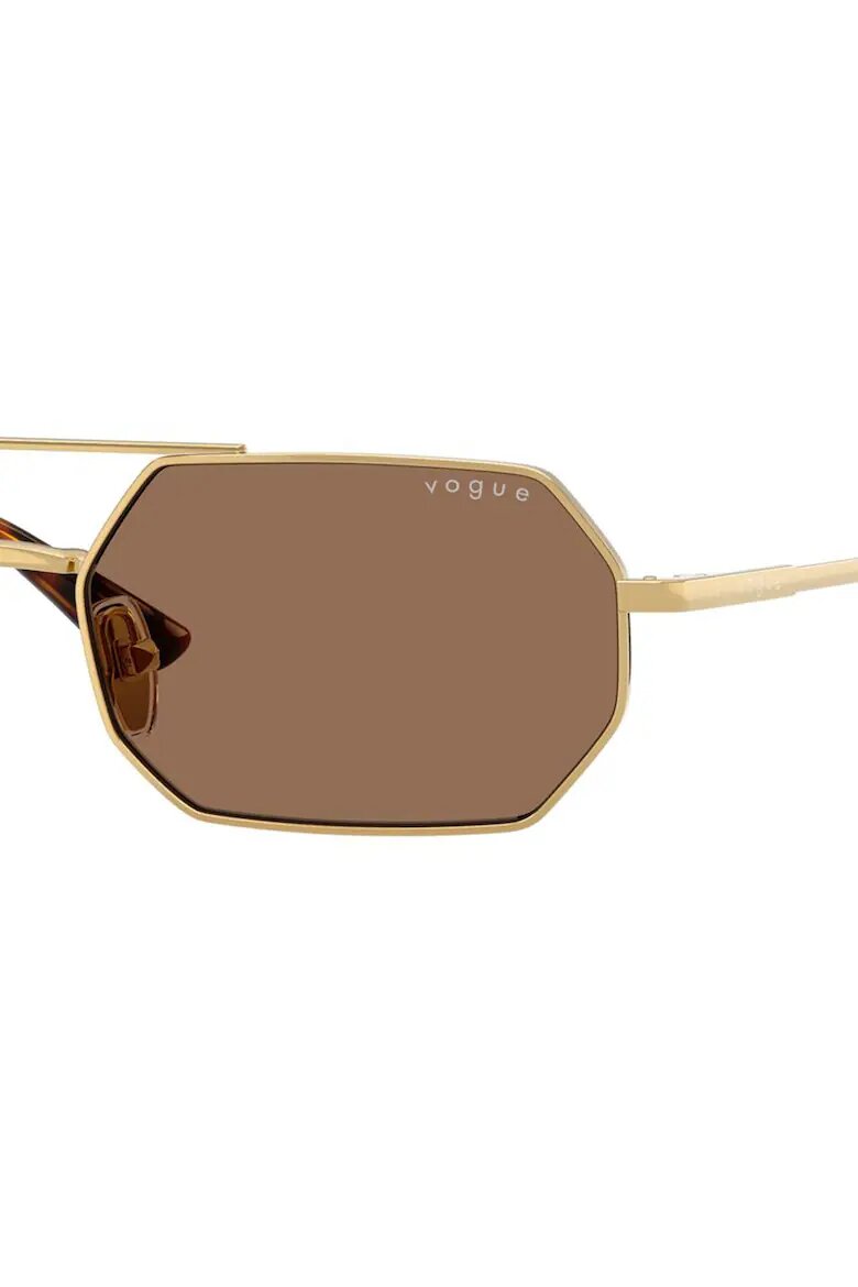 VOGUE EYEWEAR Шестоъгълни слънчеви очила с поляризация Златист