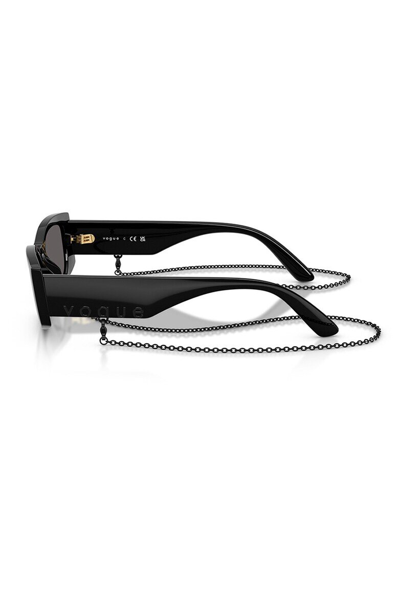 VOGUE EYEWEAR Правоъгълни слънчеви очила Черен