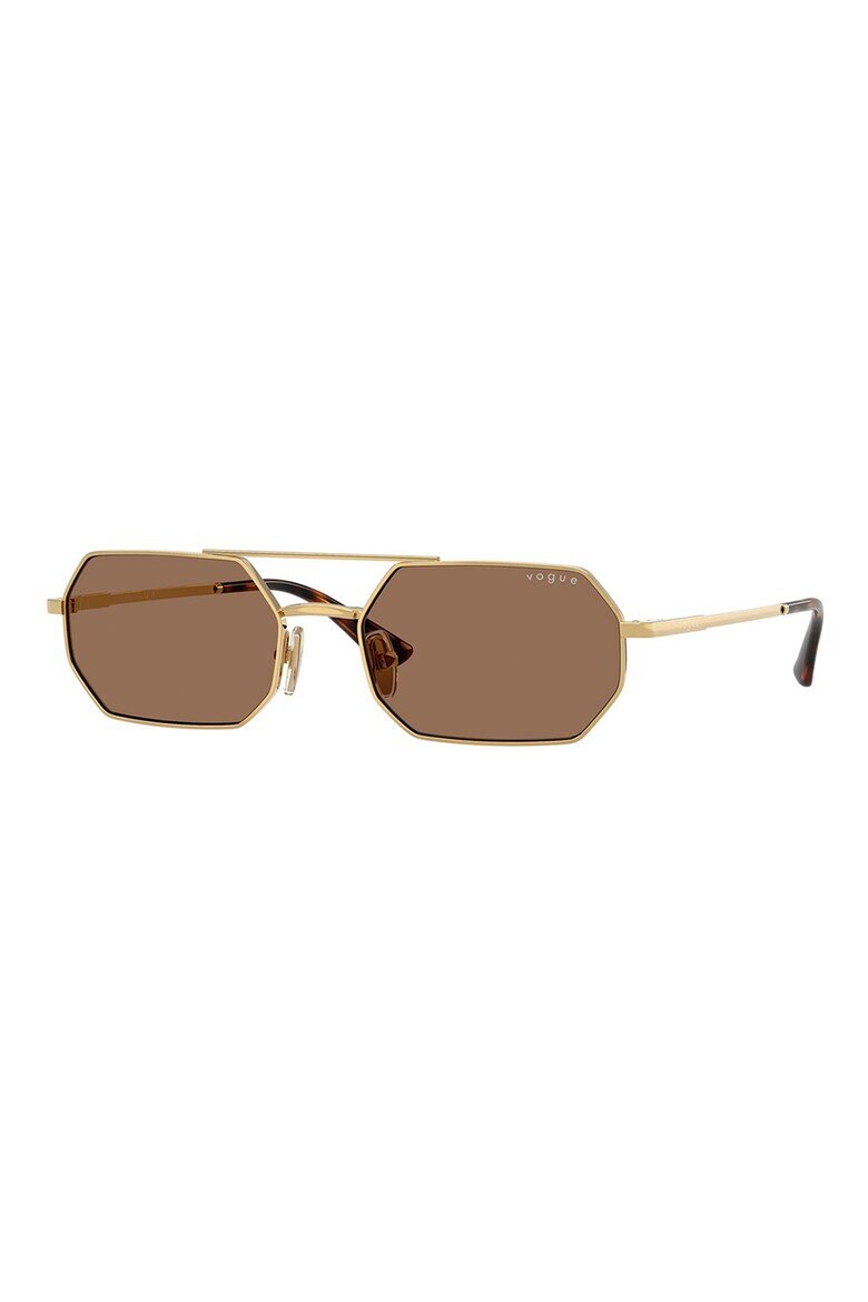 VOGUE EYEWEAR Шестоъгълни слънчеви очила с поляризация Златист