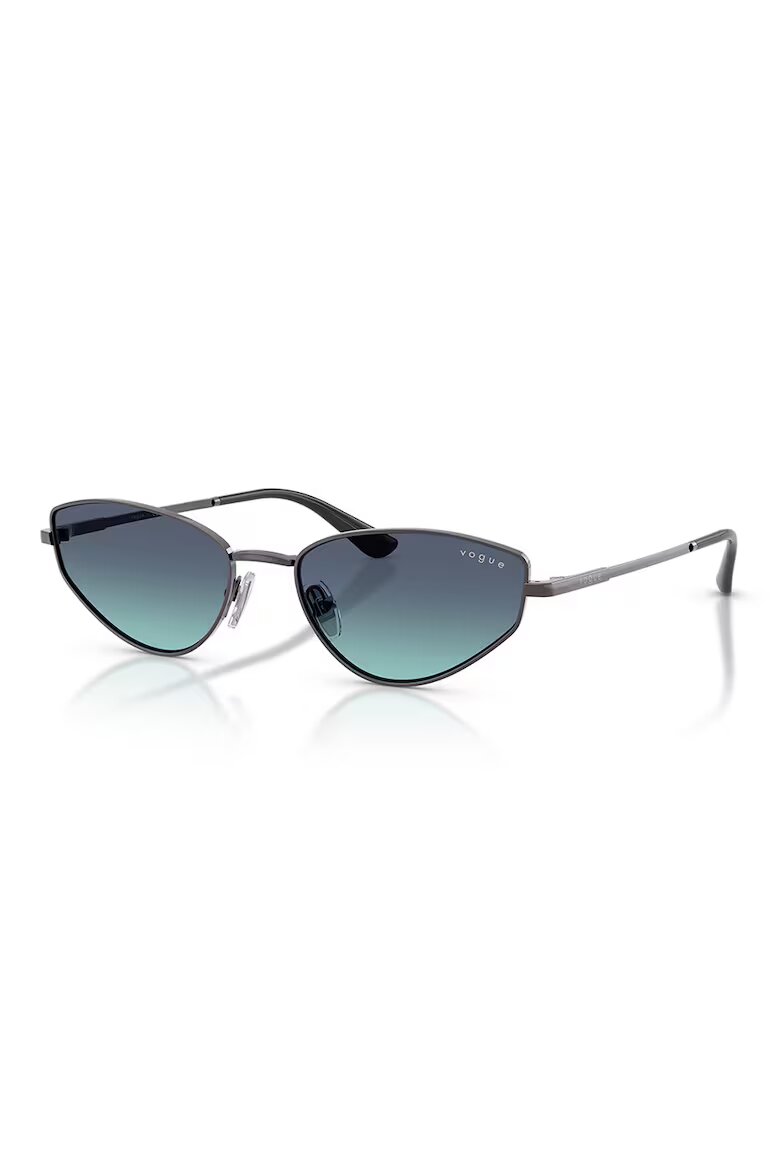 VOGUE EYEWEAR Унисекс слънчеви очила Cat-eye Тъмнозелен/Тъмносребрист