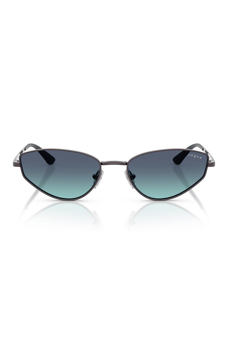 VOGUE EYEWEAR Унисекс слънчеви очила Cat-eye Тъмнозелен/Тъмносребрист